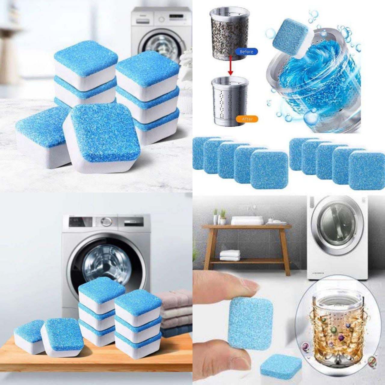 10 pcs Washing machine cleaning Tablets