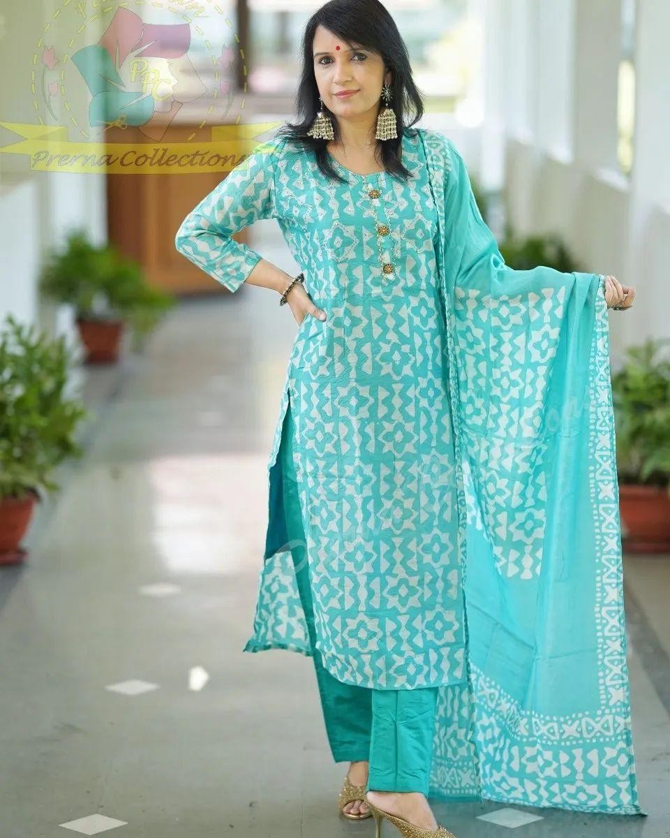 Kurti pant with dupatta set