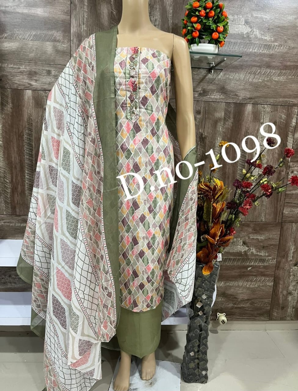 Pure cotton  fancy print suit