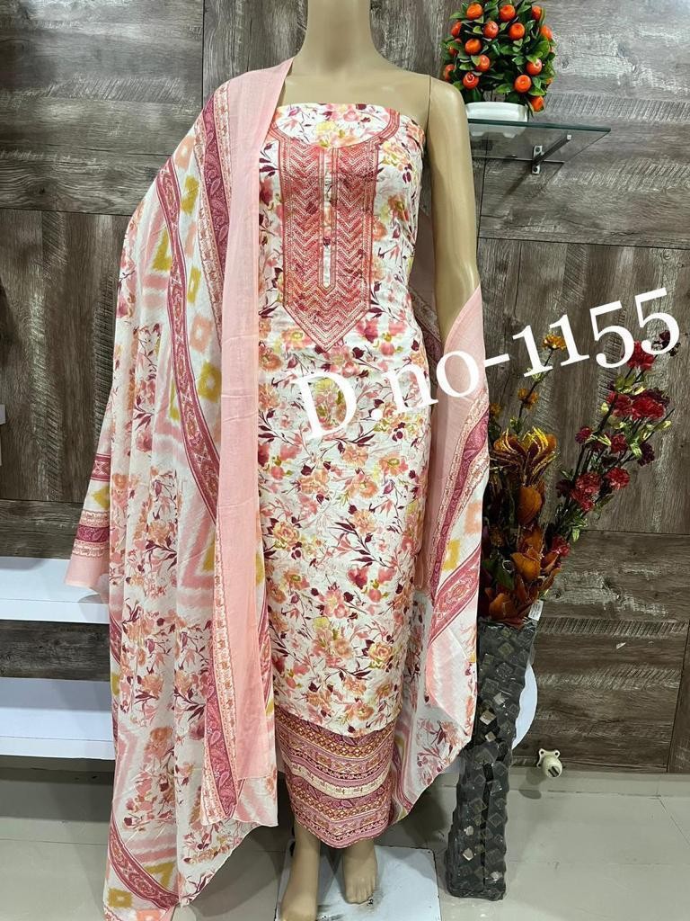 Pure Cotton  Print suit with dupatta