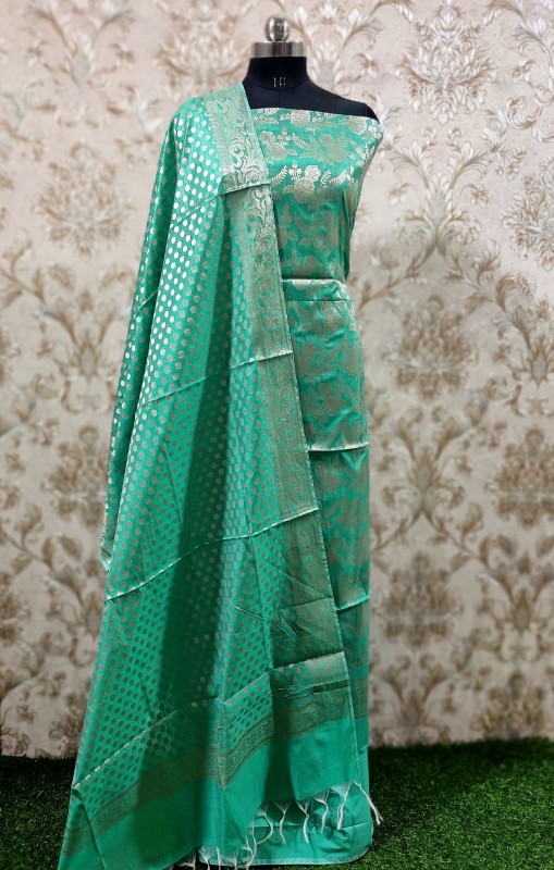 Banarsi chanderi silk suit