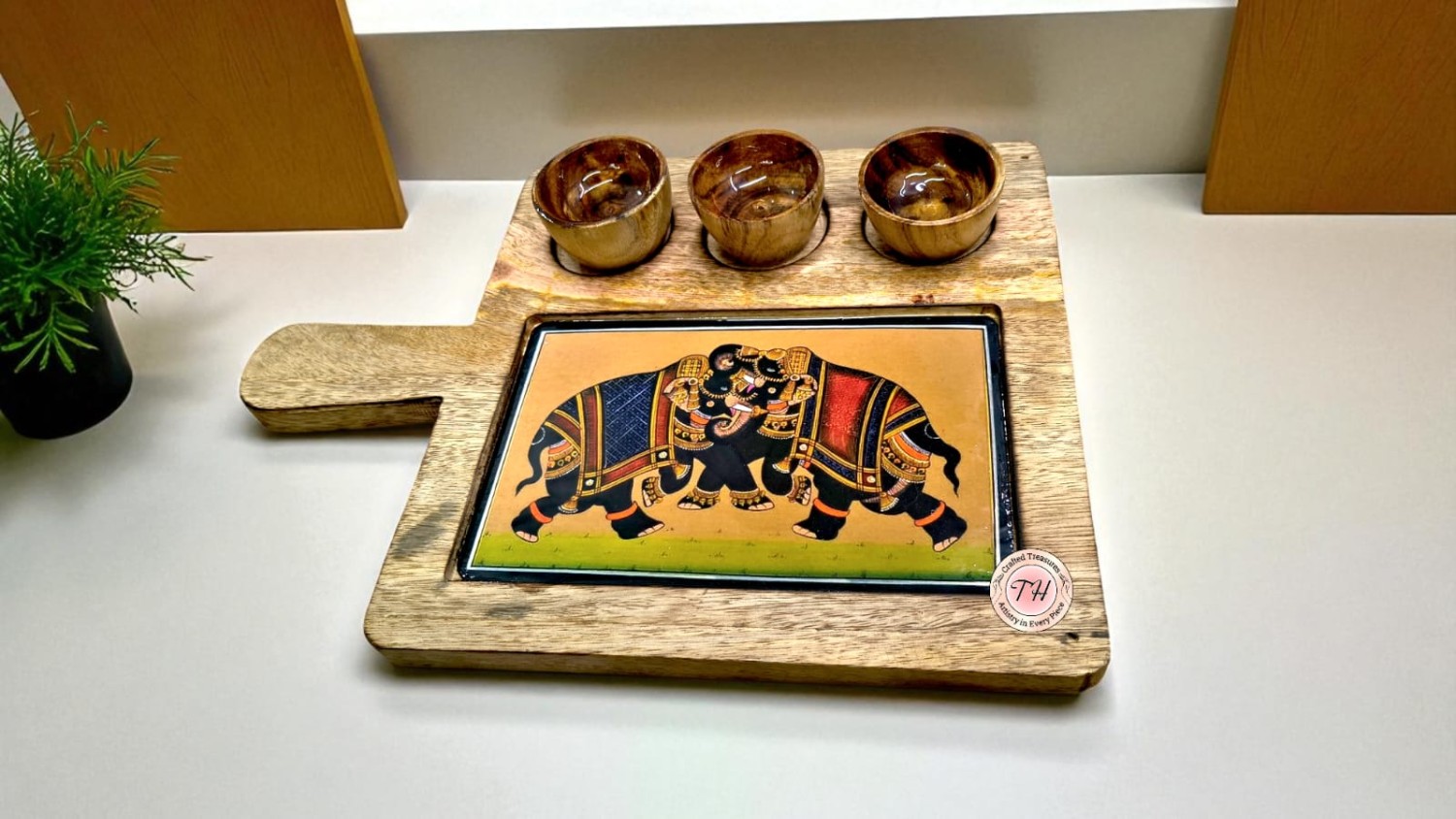 Handcrafted Mango Wood Serving Platter