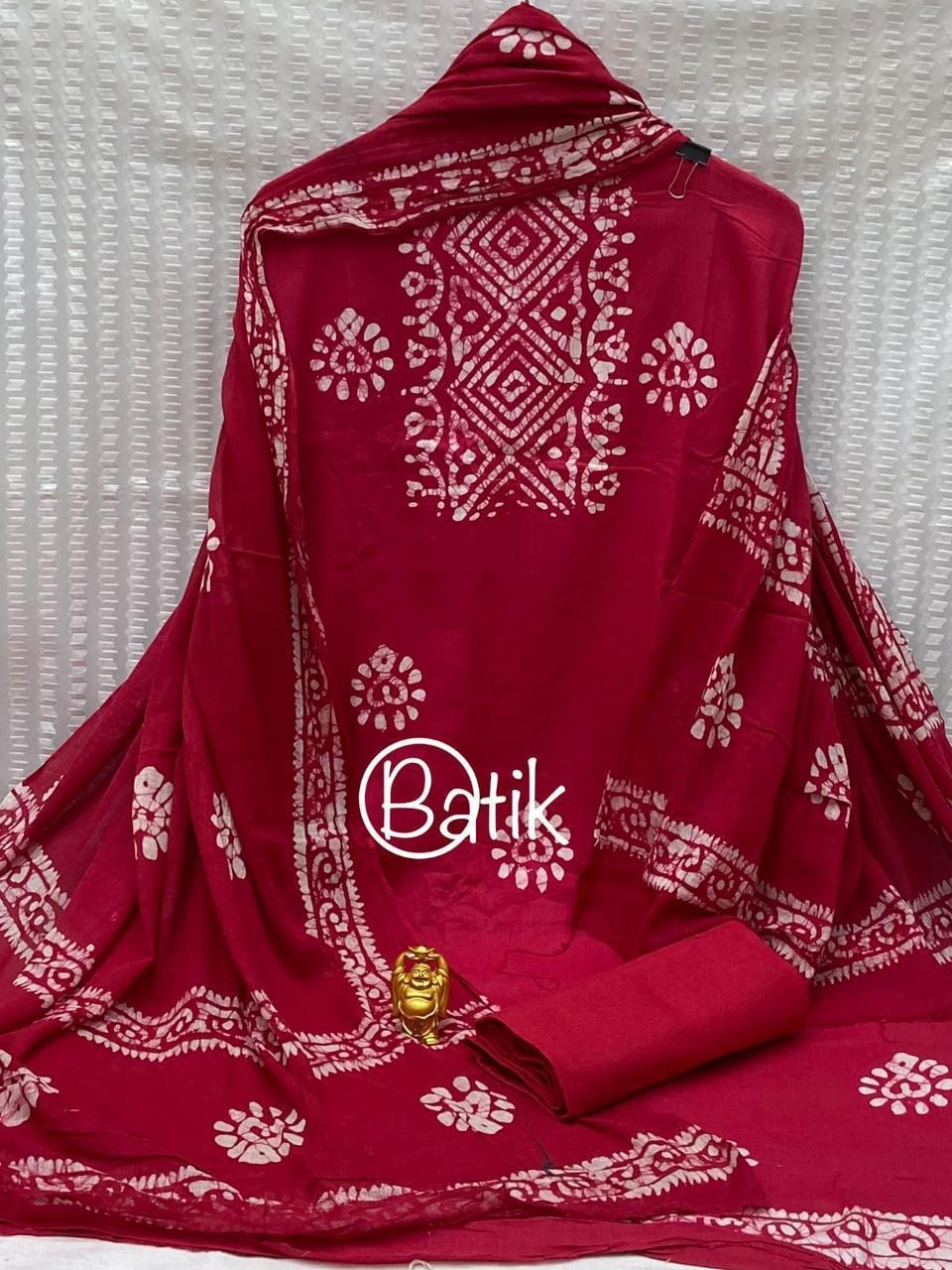 Cotton printed suit with dupatta