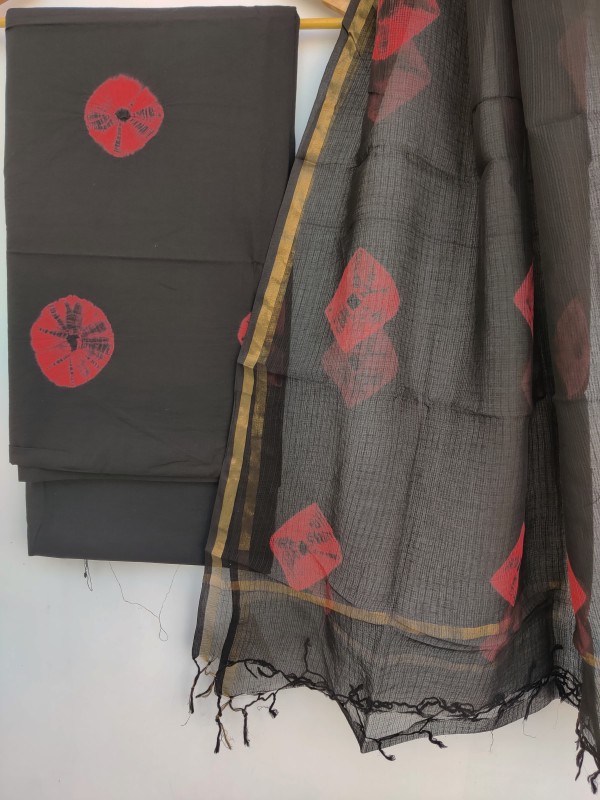 Printed suit with dupatta