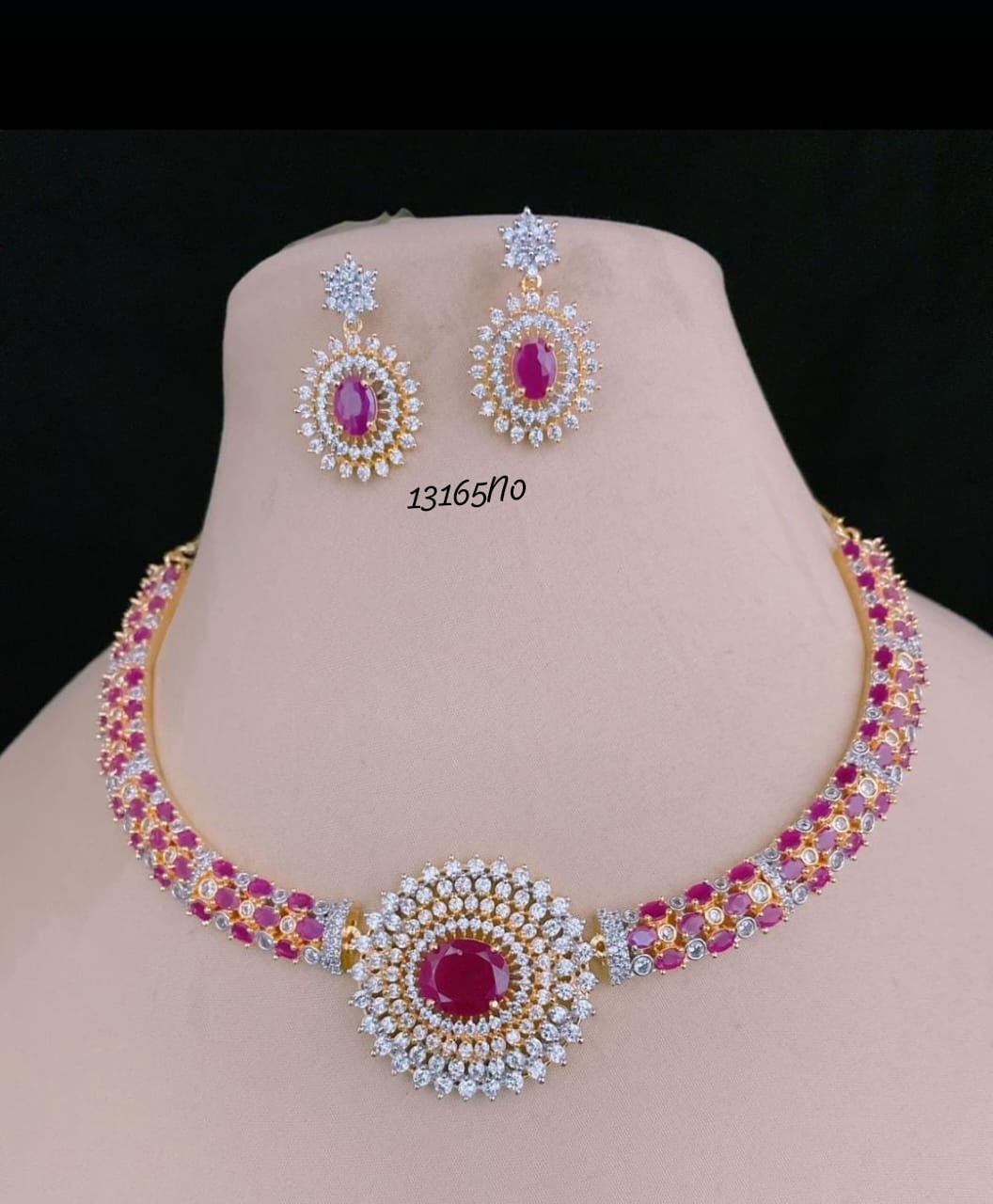 Necklace with earring