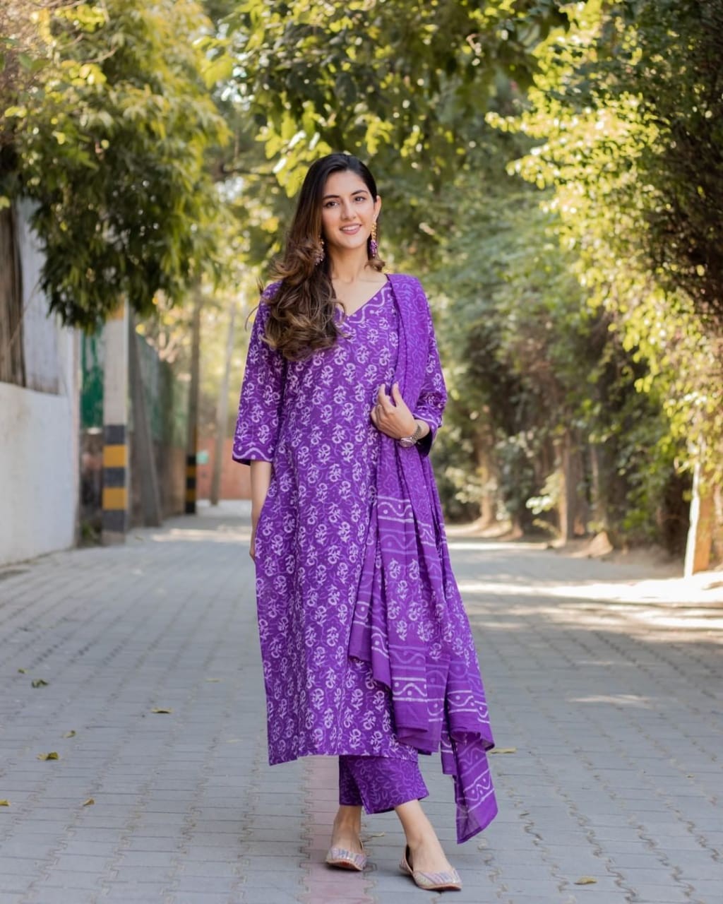 Printed Kurti Pant with Dupatta