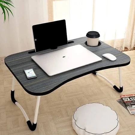 Anjaney Enterprise Metal Smart Multipurpose Foldable Laptop Table With Cup Holder