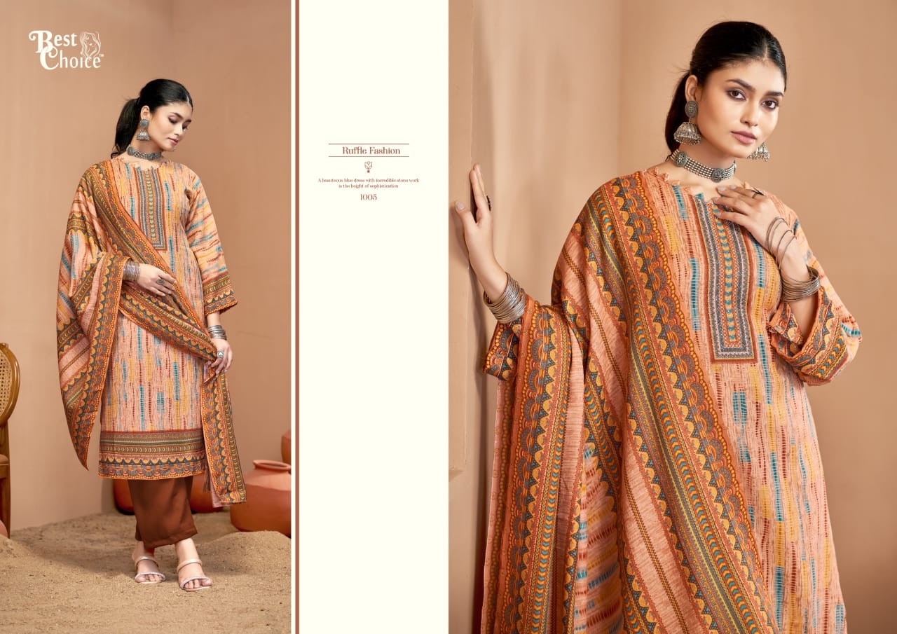 Digital print suit with dupatta