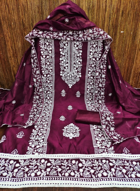 Chanderi Silk suit