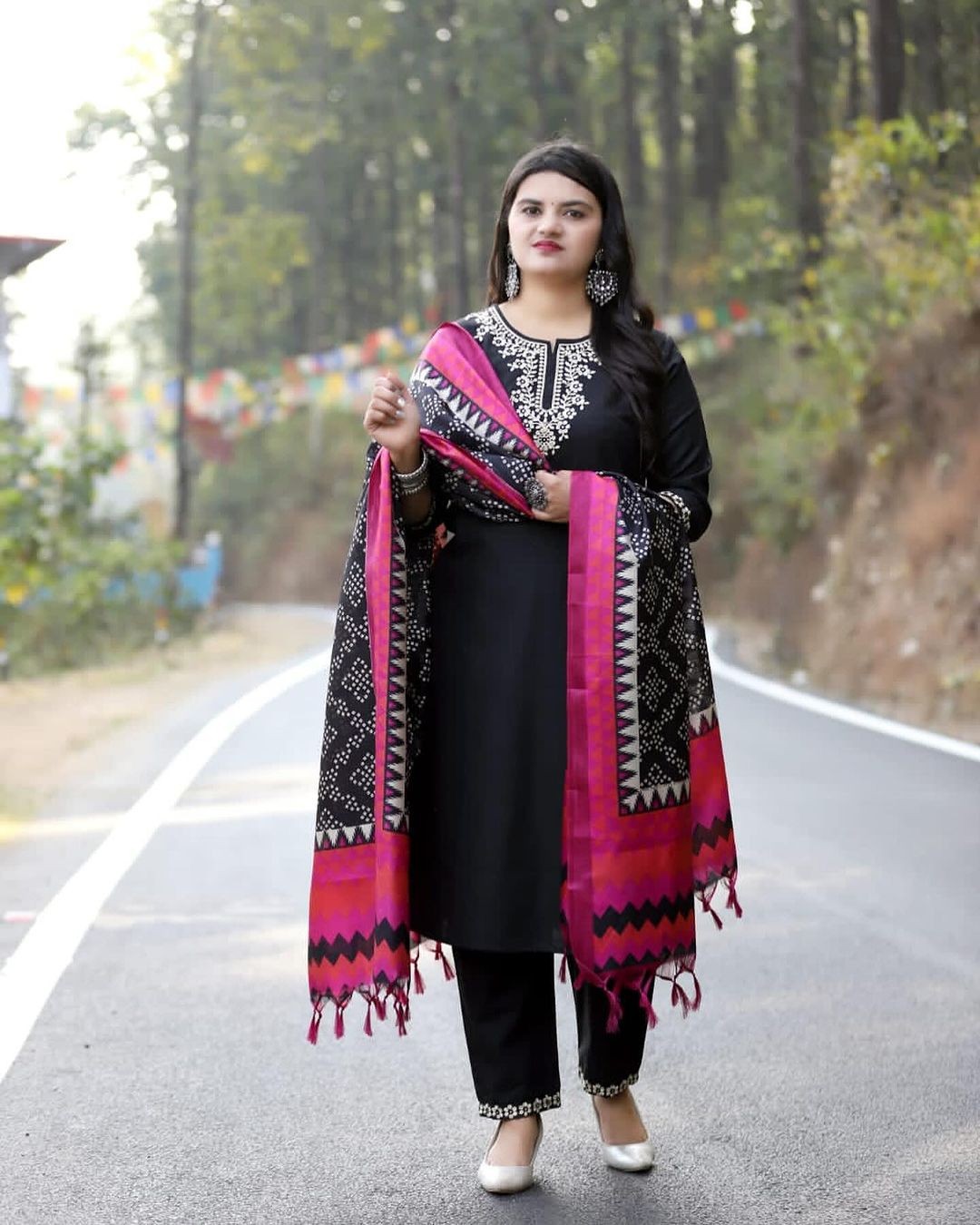 kurta lenght pant dupatta set