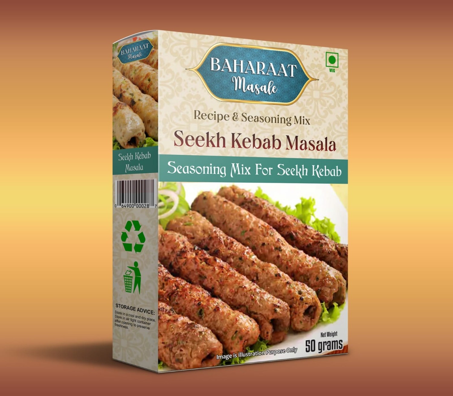 Baharaat masala Seekh kabab masala