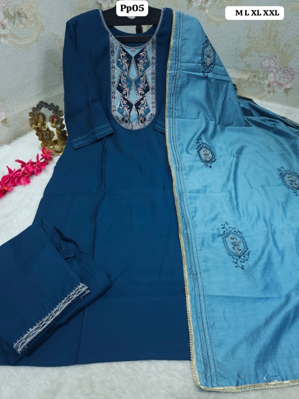 KURTI WITH HEAVY LONG DUPATTA WITH WORK  PANT