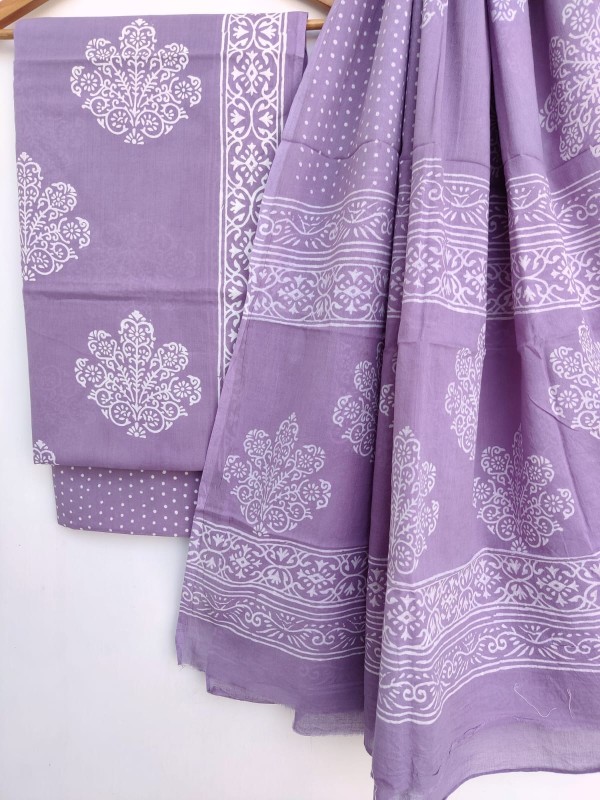 Suits with Pure Cotton Mulmul dupatta