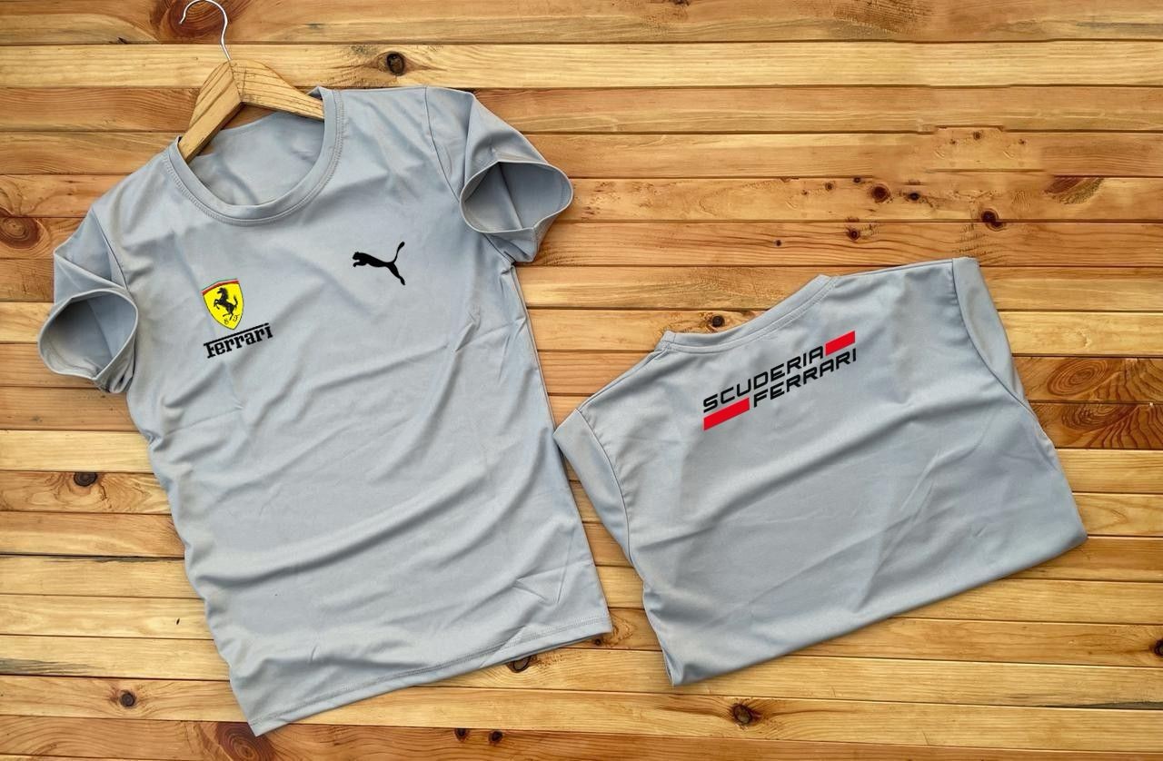 FERRARI Dot-Knit T-Shirt