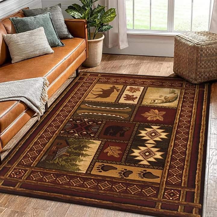 brown hand knotted carpet