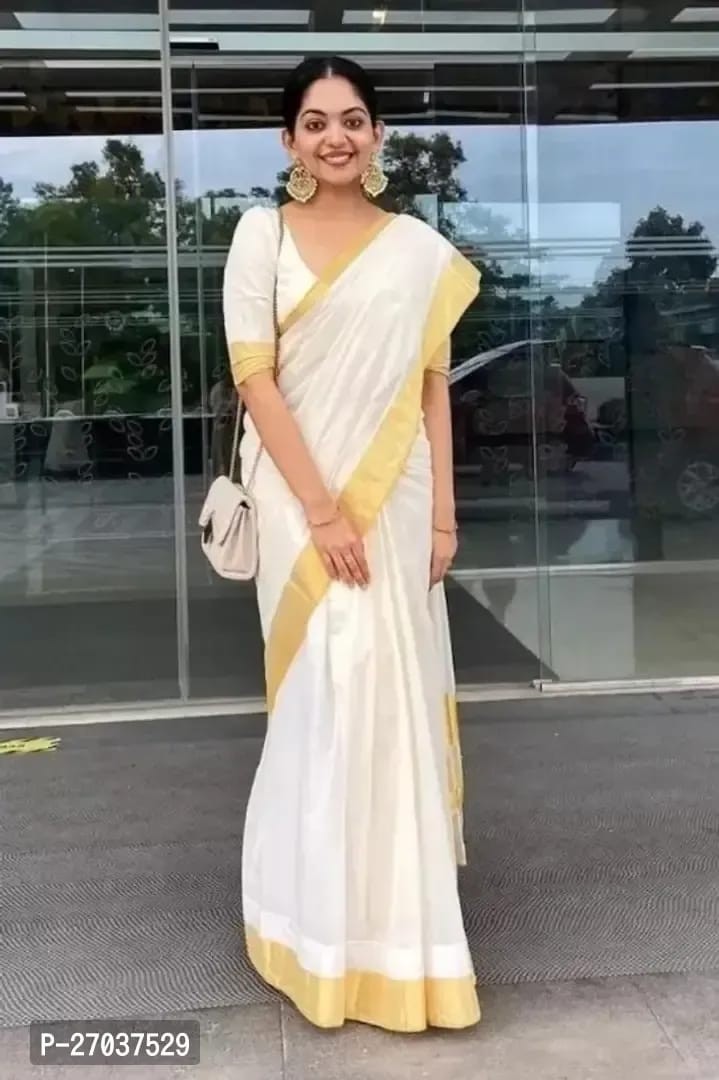 Cotton silk saree with blouse