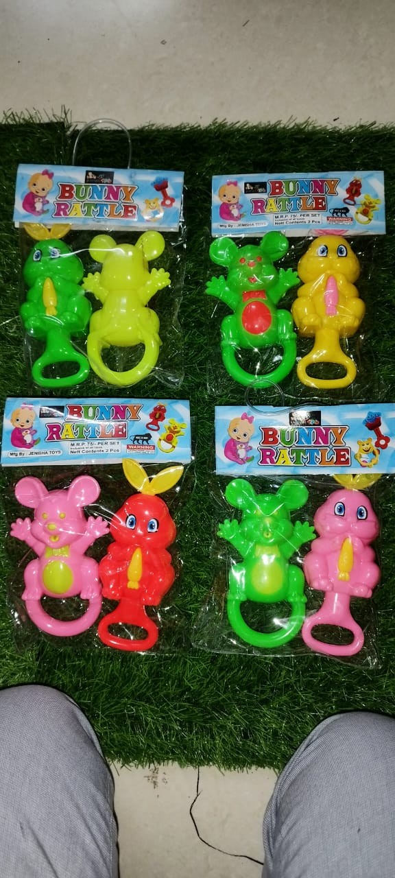 Bunny rattle set