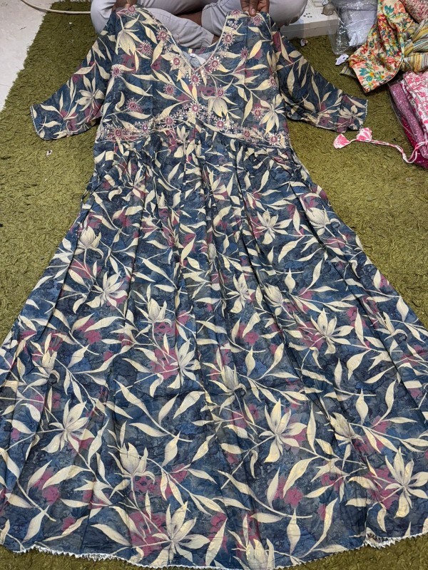 cotton Beautiful print gown