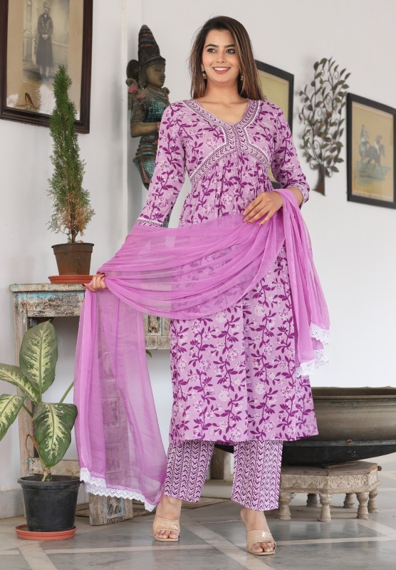 kurti pant Dupatta Set