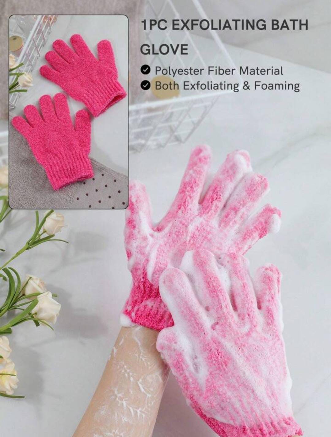 Spa Body Scrubber Loofah Gloves for Men and Women