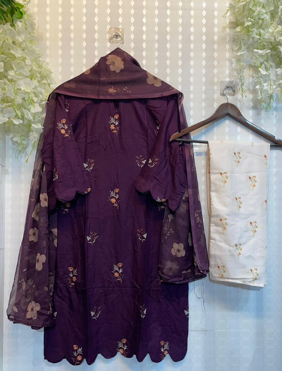 Kurti with plazo dupatta set