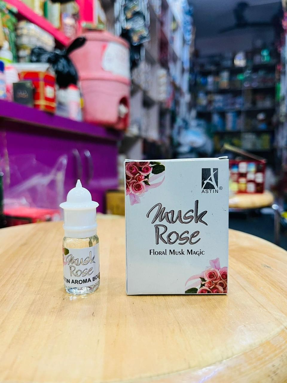 ASTIN musk rose floral musk magic alcohol-free perfume attar