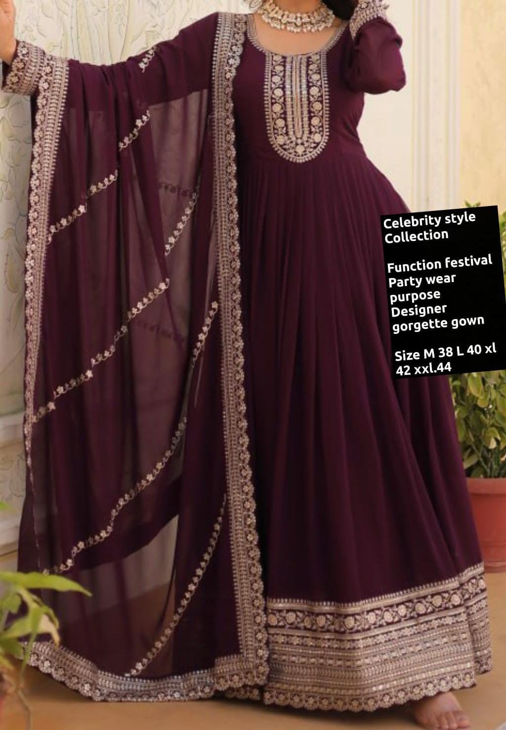 GOWN WITH DUPATTA SET