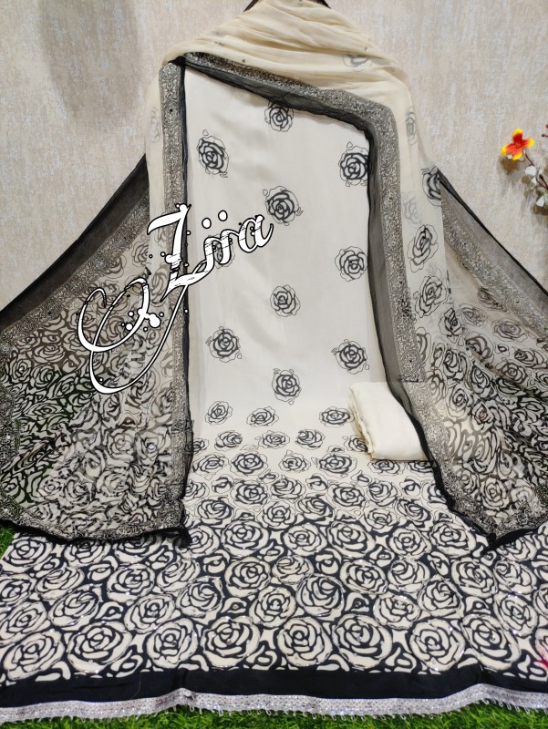 Digital printed suit with dupatta