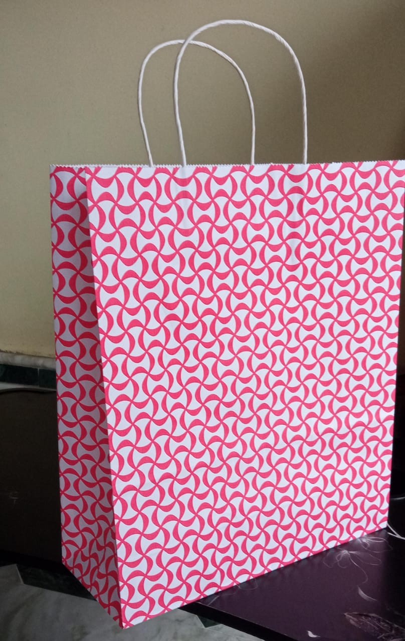 Gift Bag with Tissue Paper printed simply