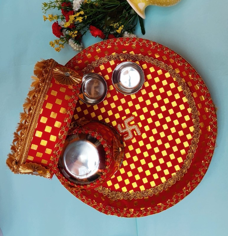 Karwa chauth puja thali Set