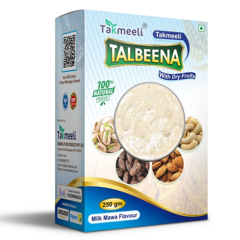 Takmeeli Talbeena with Dry Dates (Milk Mawa Flavour) 250gm - Pack of 1