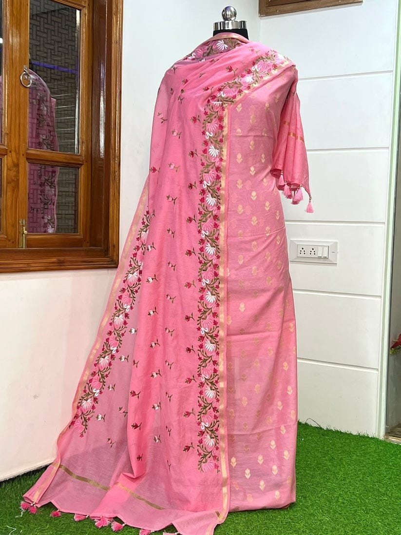 Banarsi  silk suit salwar with dupatta