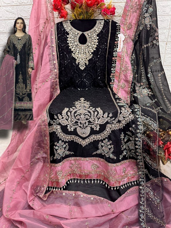 Georgette suit with dupatta