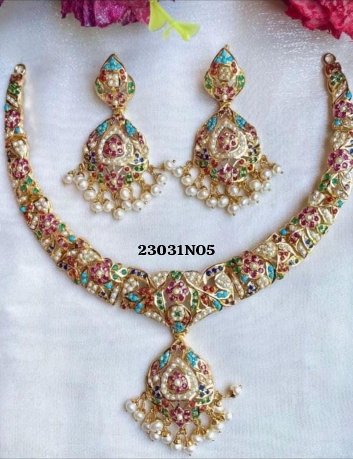 Necklace with earring