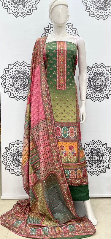 Karanchi digital print suit with dupatta