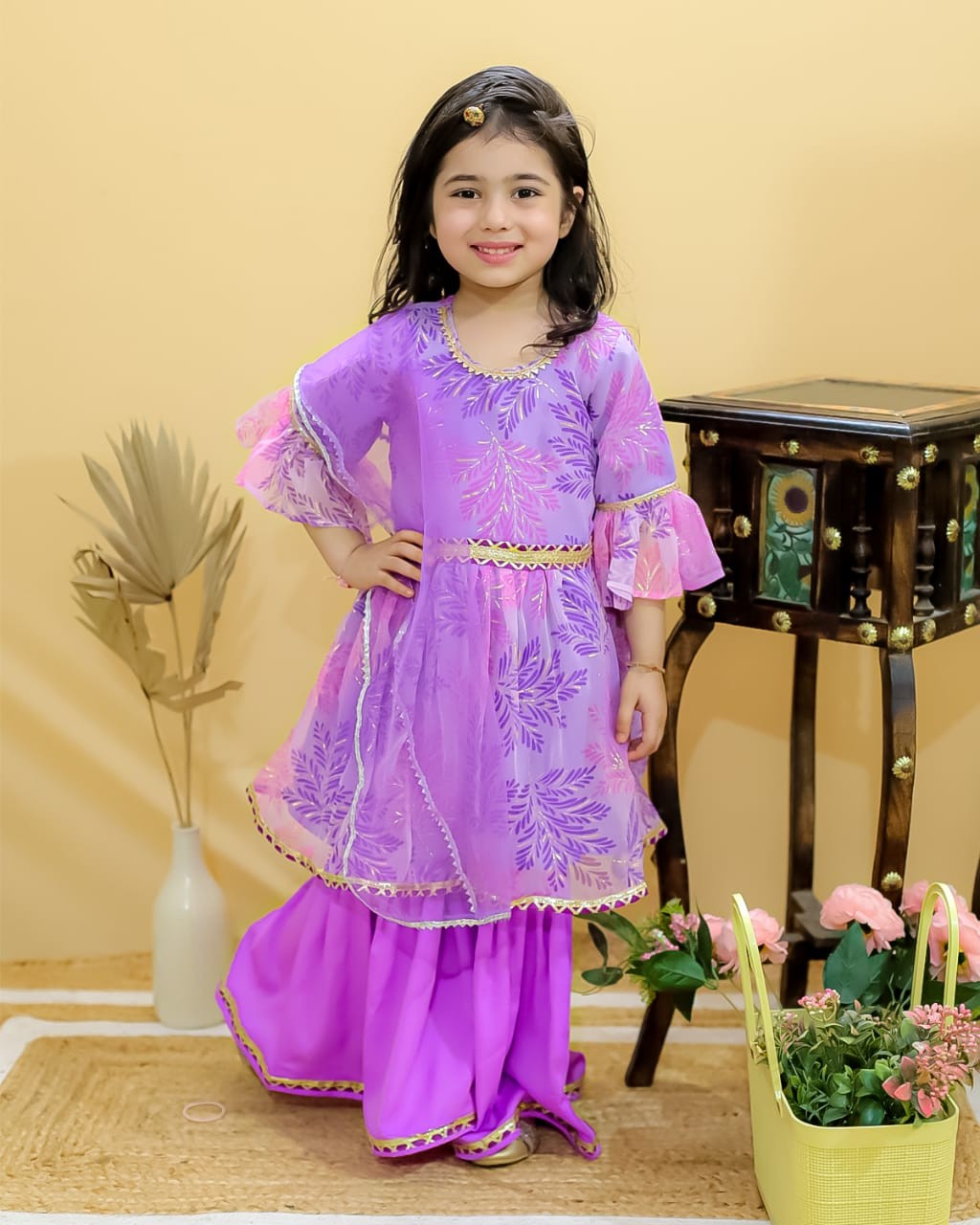 kurta and sharara with duppata set