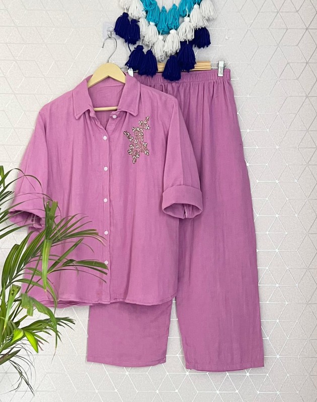 Mulmul Hand Work Cordset