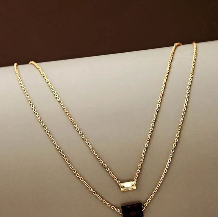 BLACK AND GOLDEN LAYERED NECKLACE