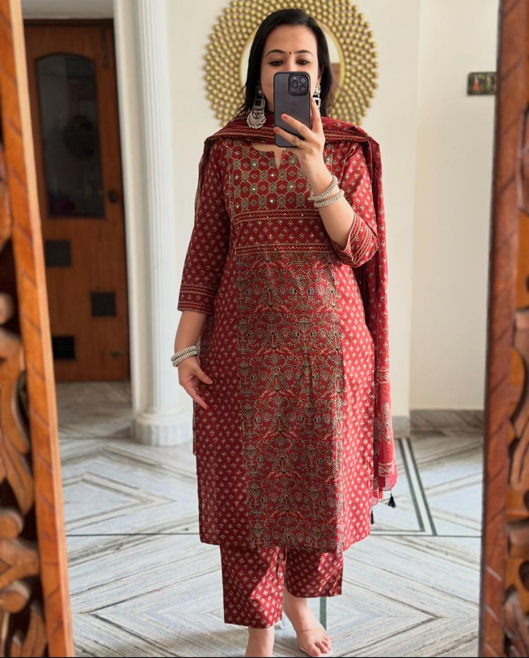 kurti pant dupatta set