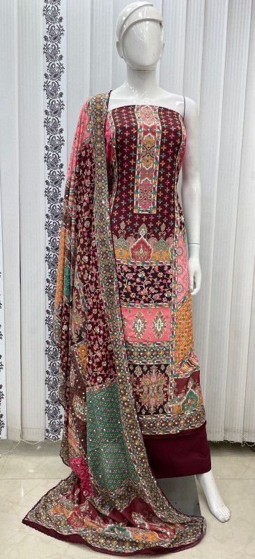 Karanchi digital print suit with dupatta