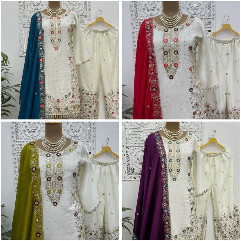 Pure chinon silk dress