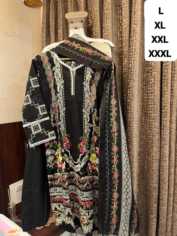 Cotton printed suit with dupatta