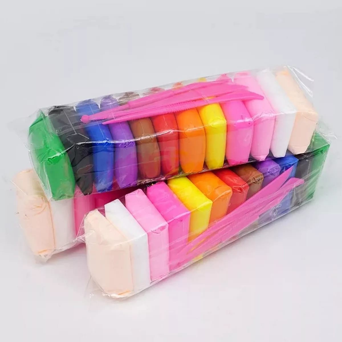 Pack of 12 pcs Modelling DIY Air Dry Clay Play