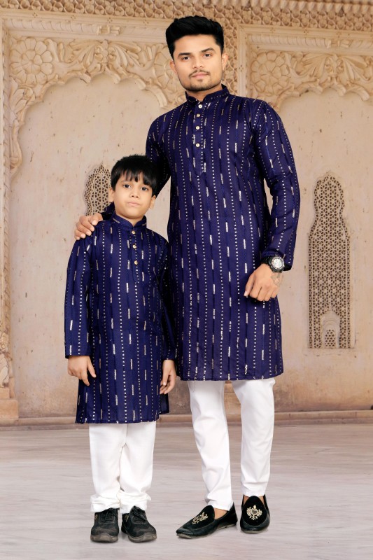 BAZIGAR DADDY SON   Sequance Embrodery kurta