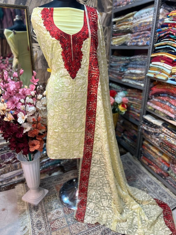 Embroidered Georgette suit