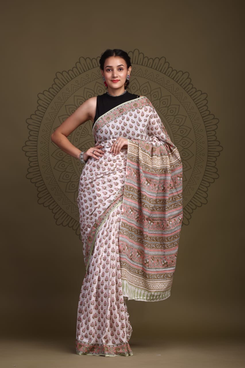 Daily Wear printed cotton saree