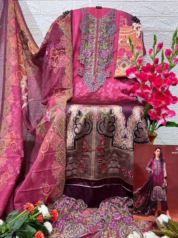 Silk suit with dupatta