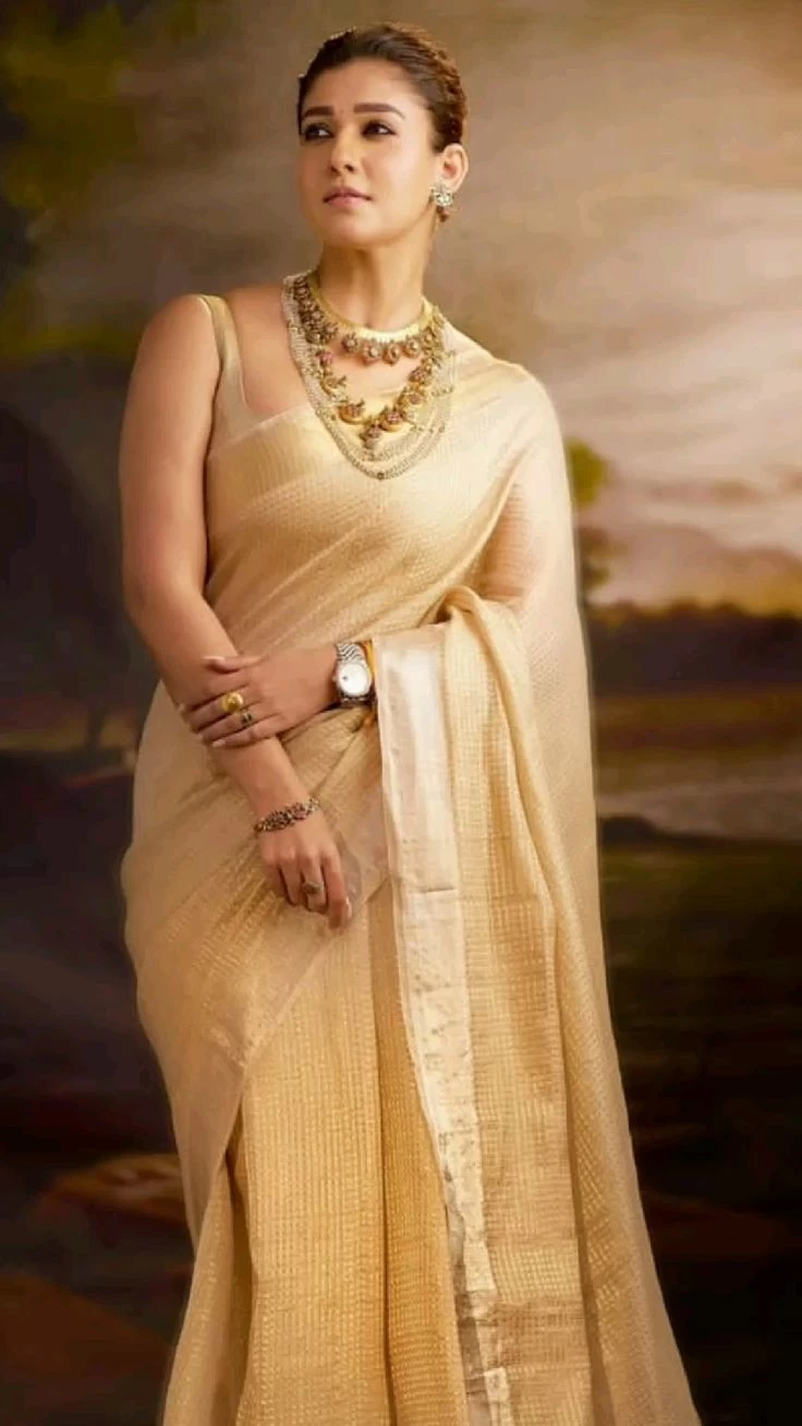 Golden zari weaving