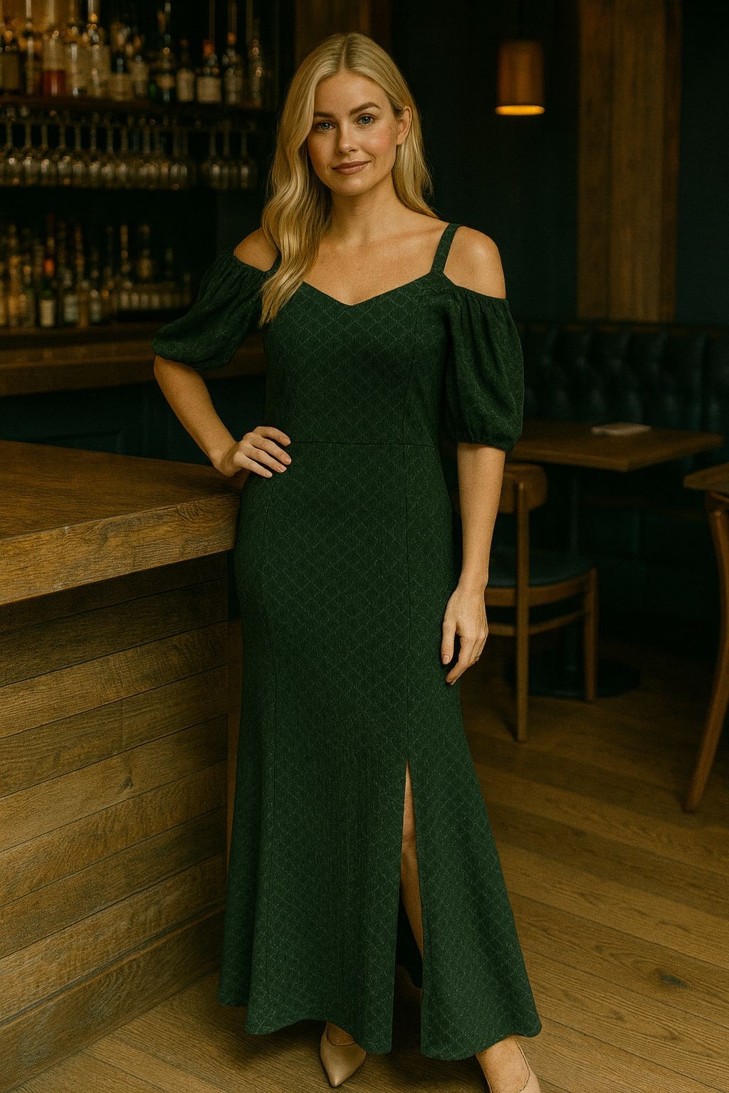 Party Wear Slit Dress