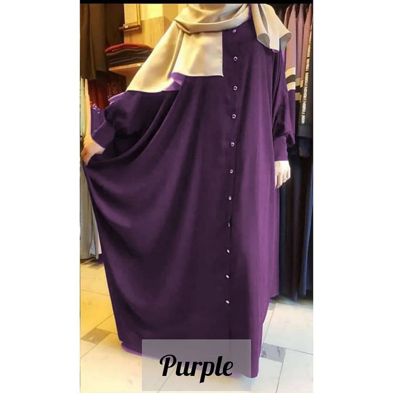 Kaftan abaya with dupatta